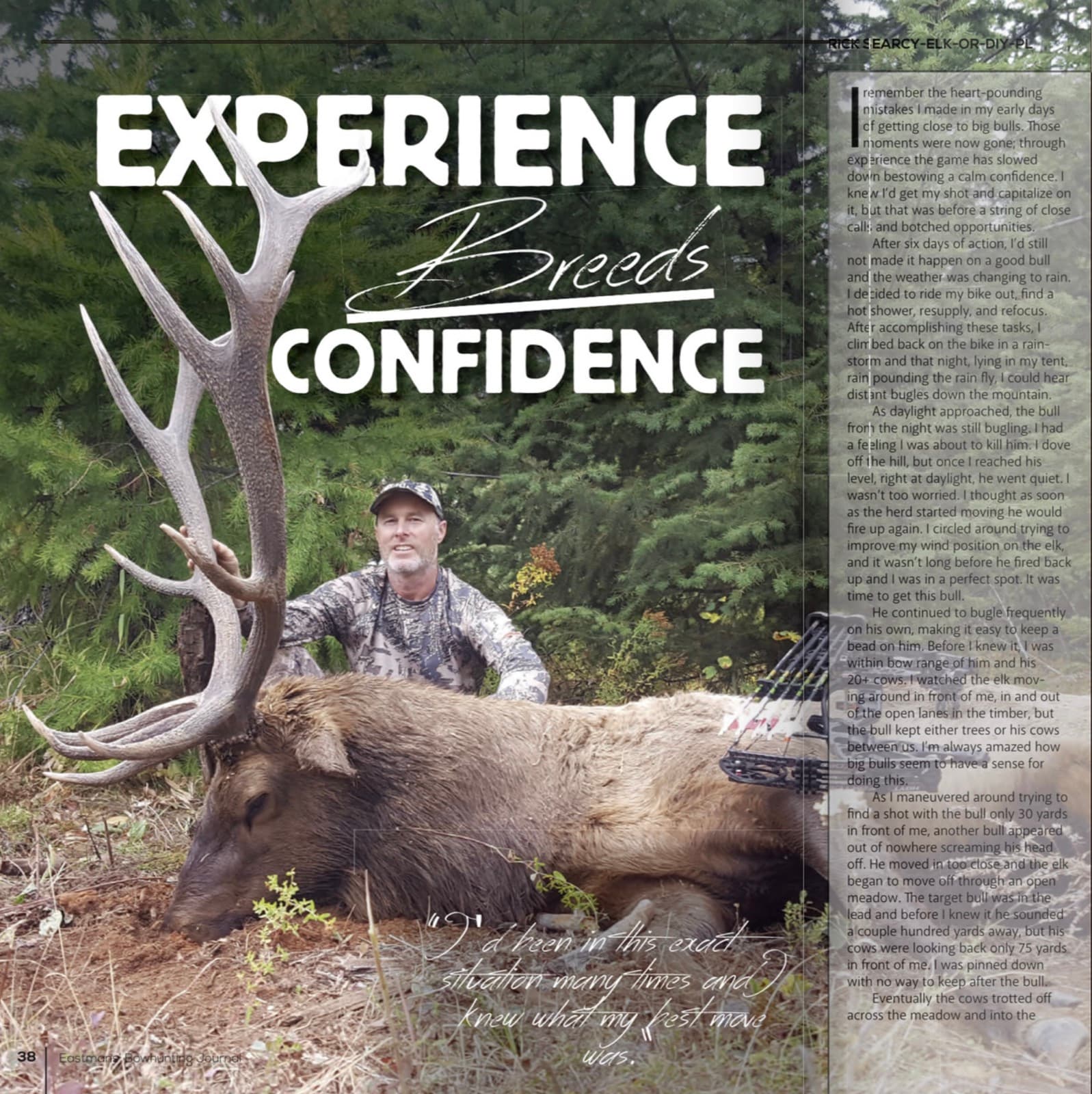 Eastmans' Bowhunting Journal feature — Experience Breeds Confidence