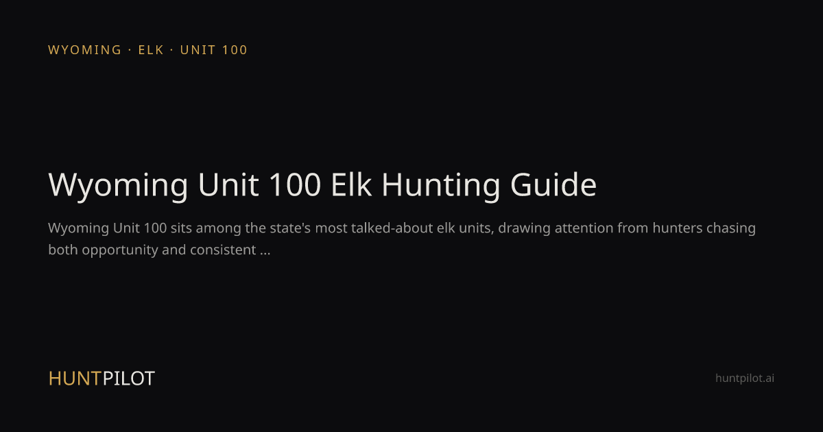Wyoming Unit 100 Elk Hunting: Draw Odds, Success Rates & Hunt Analysis ...